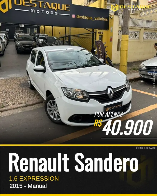 Exemplo de arte automática para Feed do Instagram de loja de veículos (modelo 4)