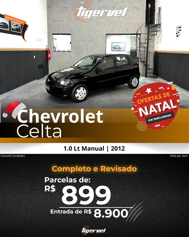 Exemplo de arte automática para Feed do Instagram de loja de veículos (modelo 9)