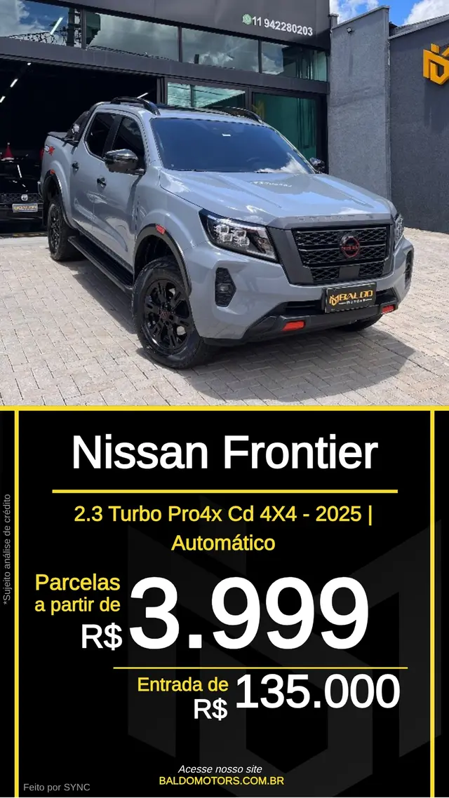 Exemplo de arte automática em Reel para loja de veículos (modelo 2)