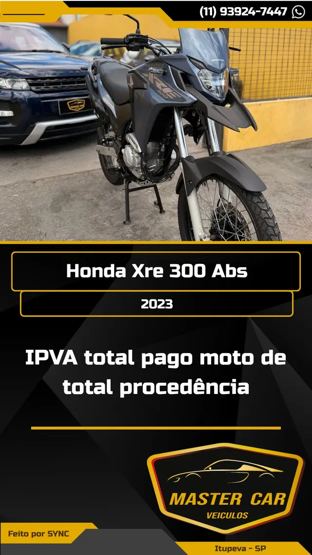 Exemplo de arte automática em Reel para loja de veículos (modelo 5)