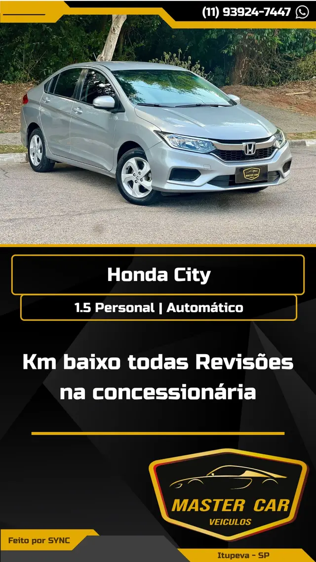 Exemplo de arte automática em Reel para loja de veículos (modelo 6)